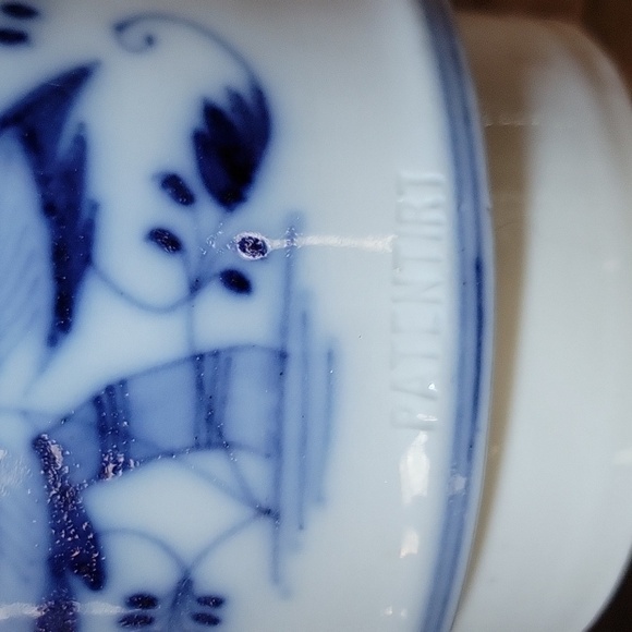 MEISSEN BLUE ONION TEAPOT COFFEE STRAINER - Picture 7 of 8